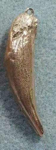 Bronze Taz Eurasian Lynx Canine Pendant - Image 2