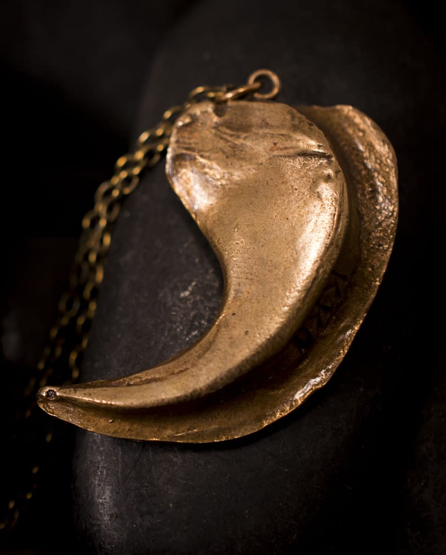 Sadie Lion Claw Bronze Pendant - Image 4